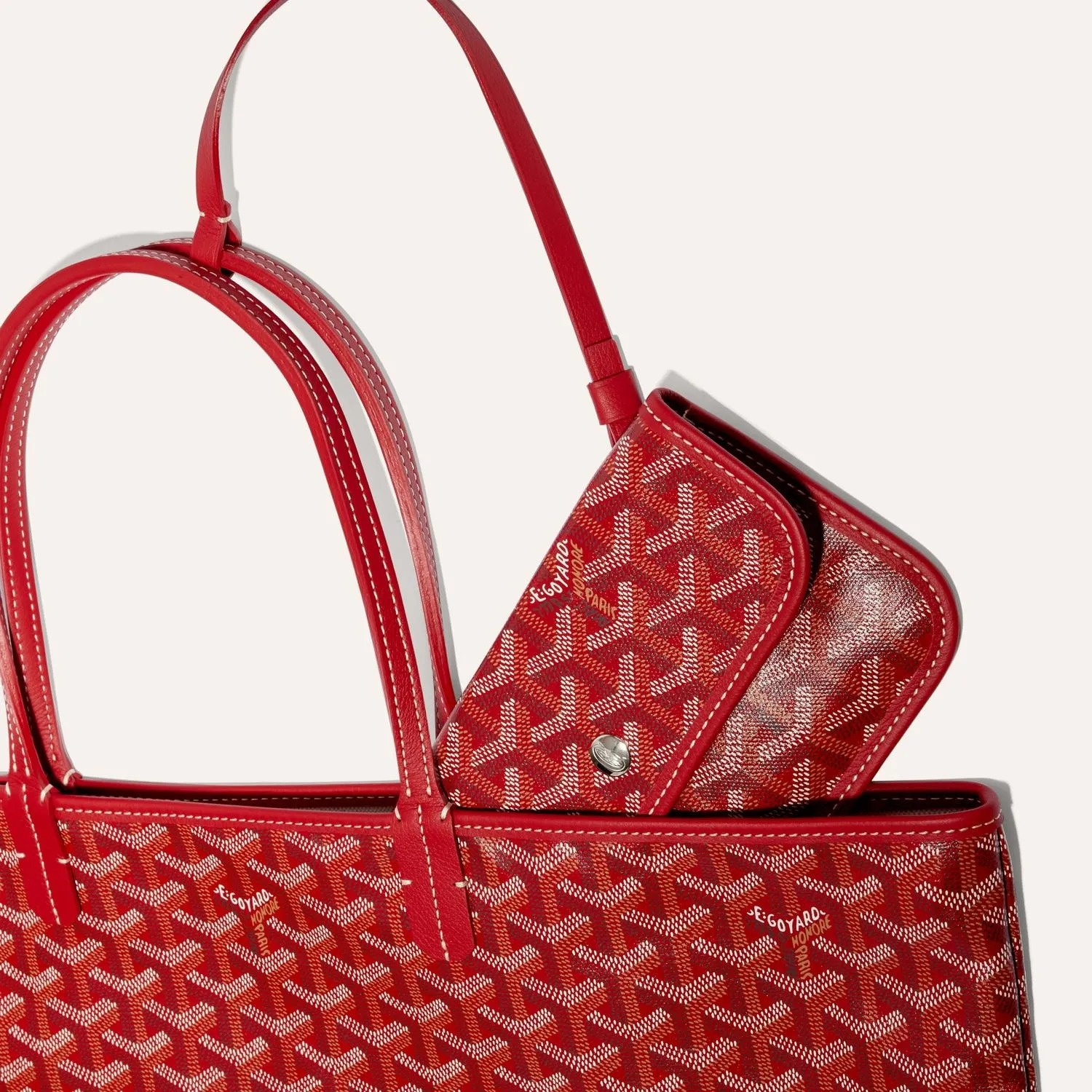 Goyard Saint Louis PM Bag Stripes and Lnitials - Image 4
